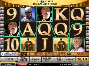 gladiator playtech slot
